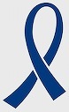Blue Ribbon on Grey